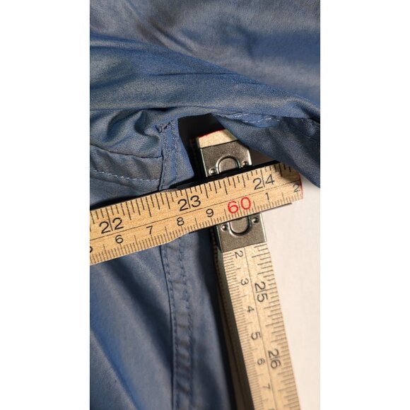 Milano Uomo Men's Dress Shirts Shimmering Blue Long Sleeve 16 32/33 - Picture 6 of 6